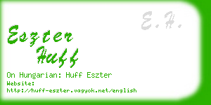 eszter huff business card